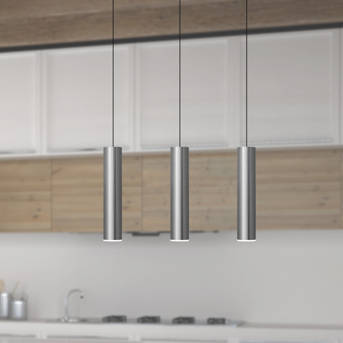 Orren Ellis Nevcivan 3 Light Kitchen Island Cylinder Pendant